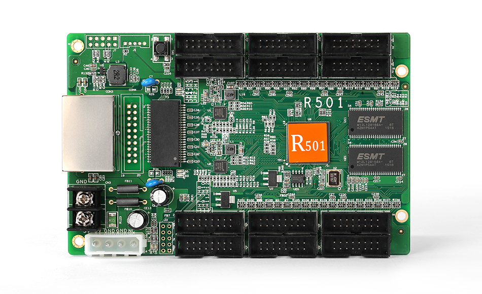 灰度全彩异步接收卡R501（12*HUB75）、R502（16*HUB75）